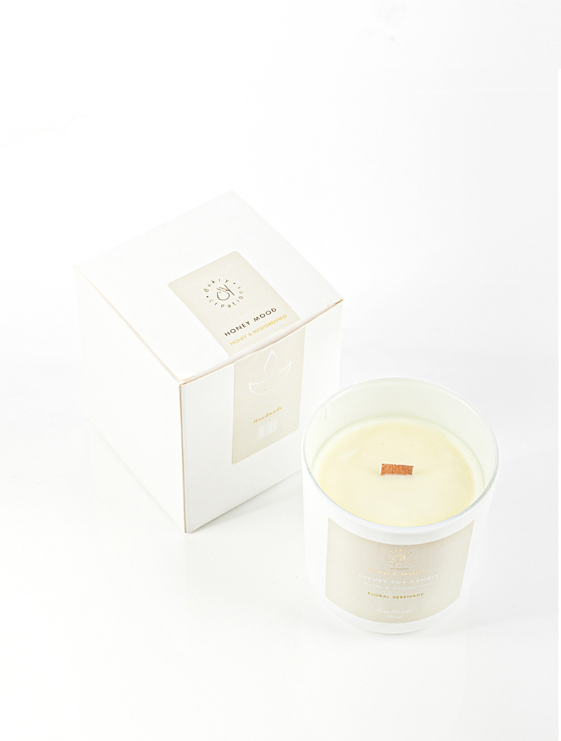 Φυτικό κερί σόγιας - Μέλι & Νότες Μεσογείου - Image 2