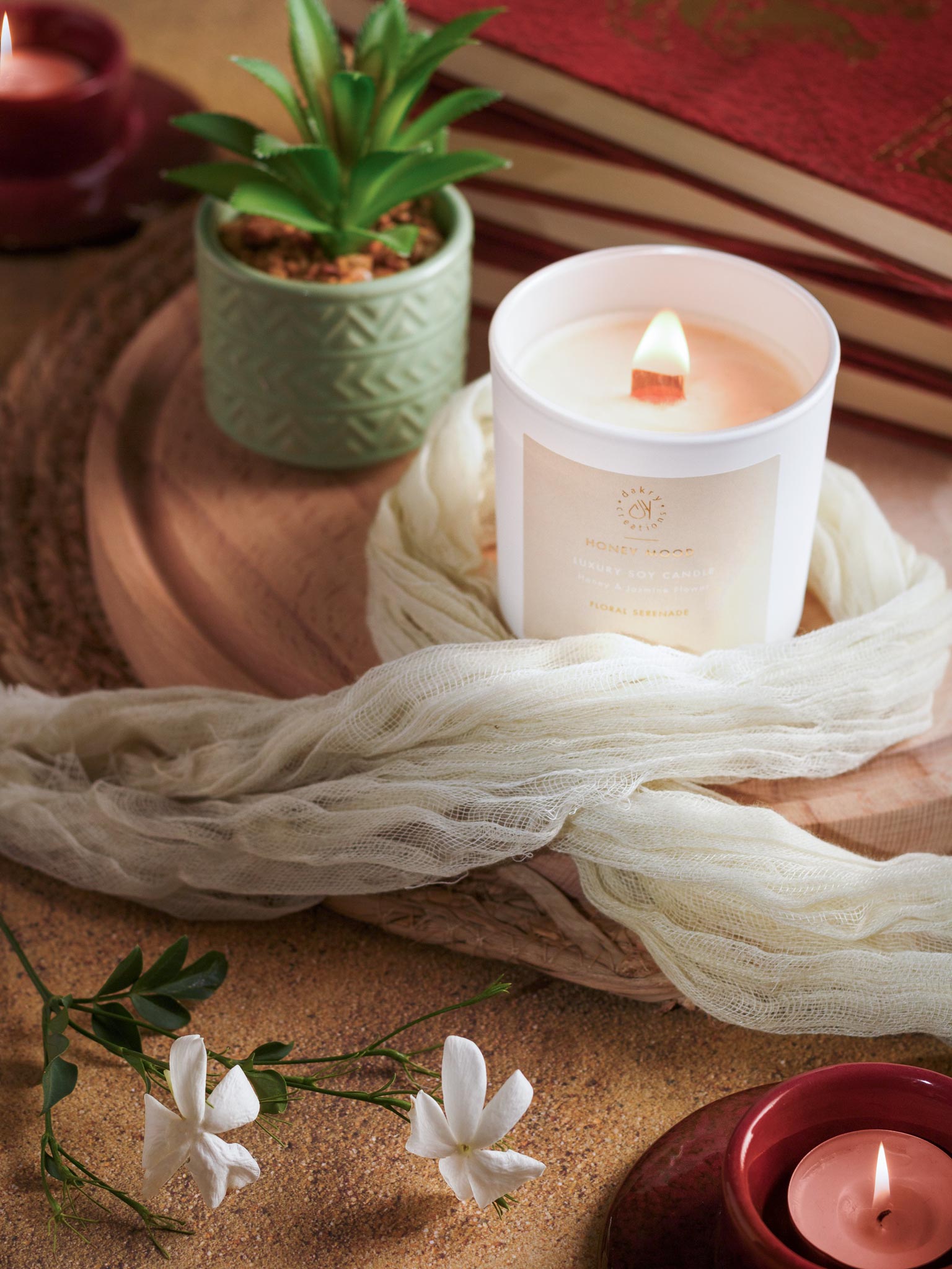 Φυτικό κερί σόγιας - Μέλι & Γιασεμί - Image 3